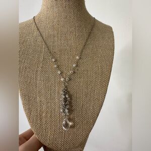 Vintage Kirk’s Folly Elegant Dainty Cluster Dangle Necklace